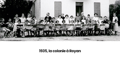 royan 1935, la colonie à Royan