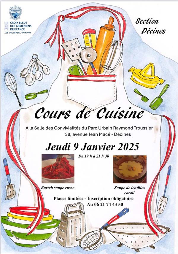 Les cours de cuisine reprennent à Décines